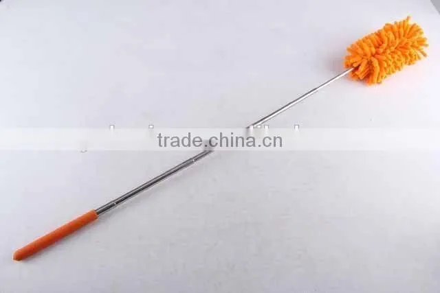 duster with retractable stainless steel rod/Chenille duster