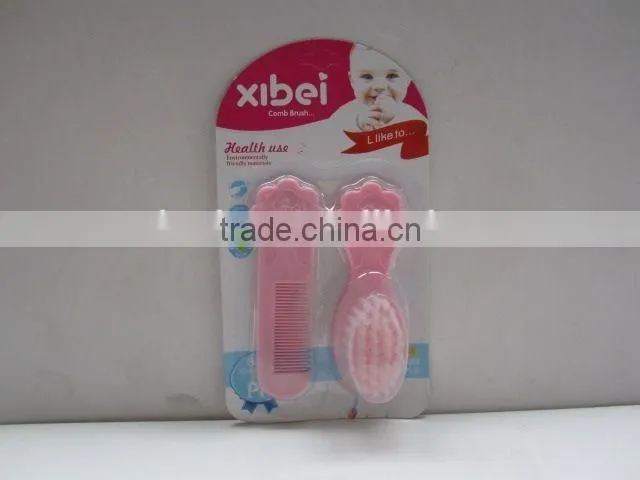 Plum blossom shaped comb with brush for children/plastic hair brush