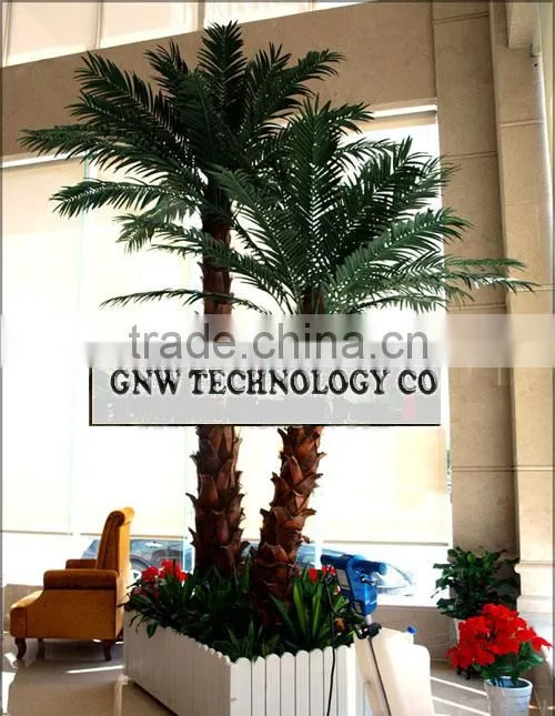 APM023 GNW decorative artificial miniature plastic palm tree for decoration