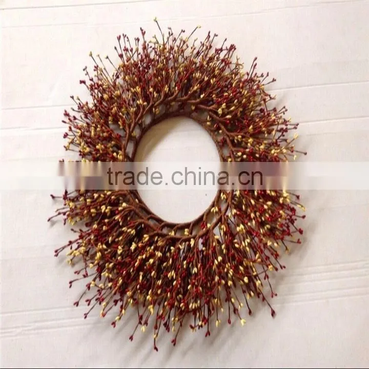 most selling items from China artificial berry wreaths for Christmas decor