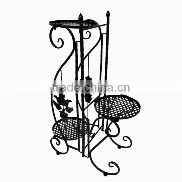 Metal flower pot rack