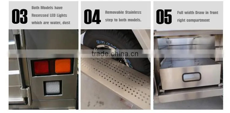 steel onroad camping trailer with tent