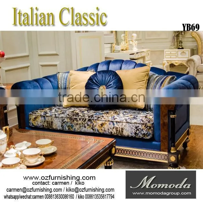 YB69 new model design italian royal baroque style luxury solid wood bedroom furniture for sale