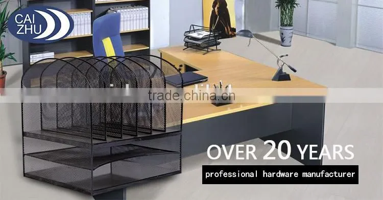 Simple and practical black office mesh desk organizer