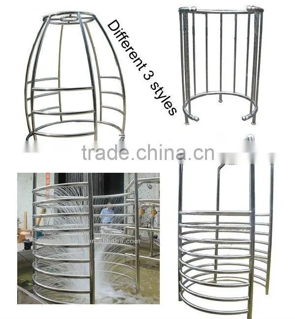 outdoor massage stainless steel waterfall spa artificial waterfall