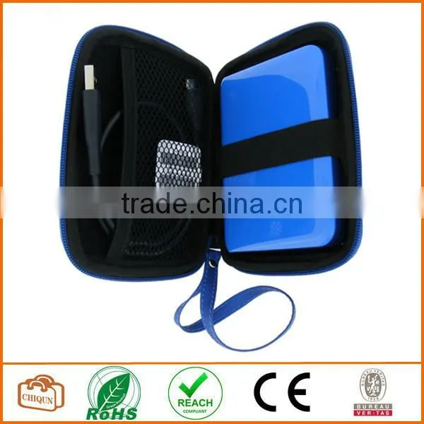 Blue EVA Hard Case Cover for Portable External Hard Drives 2.5'' Inches (6.4 cm)