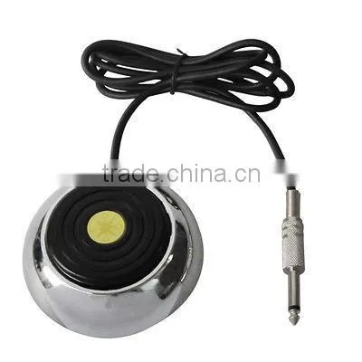 New Stainless Steel Tattoo Machine Foot Pedal Switch Power Supply