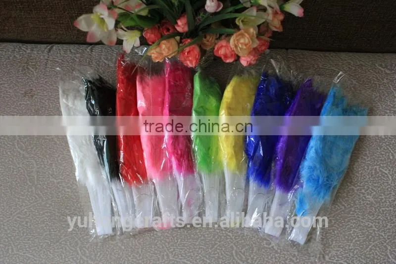 Feather fans for wedding gifts