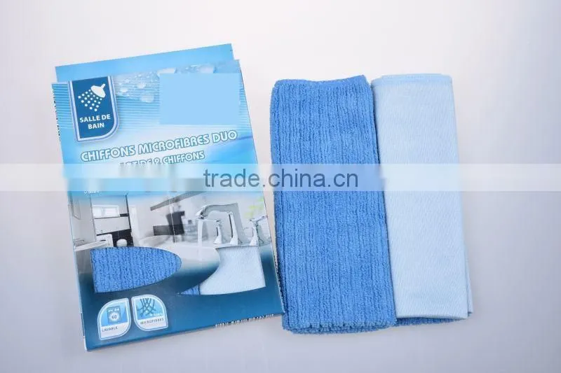 Microfiber Kitchen Cleaning Cloth Towel/Microfiber bathroom cleaning cloth set