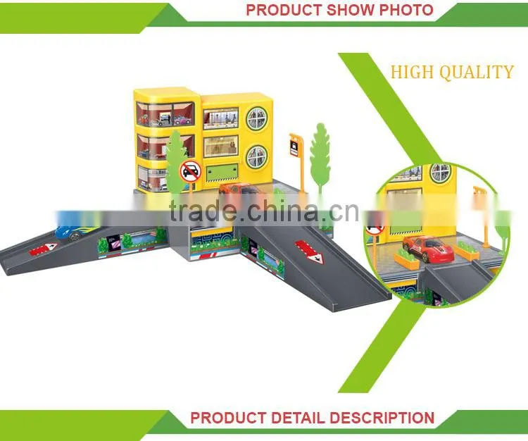 hot selling plastic rail car toy parking toy