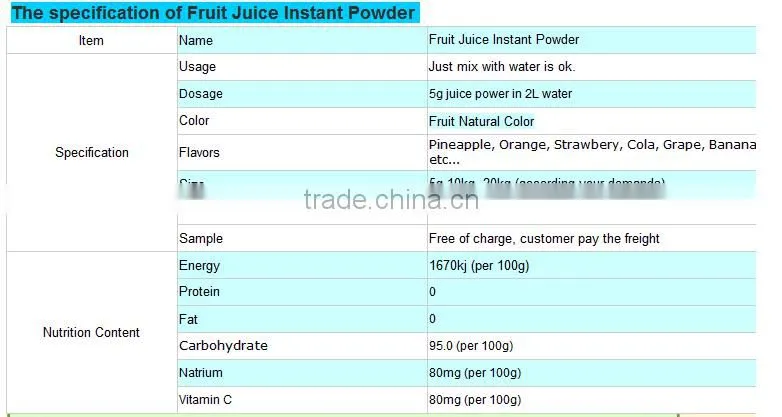 in bulk instant cola orange drink powder manufacturer