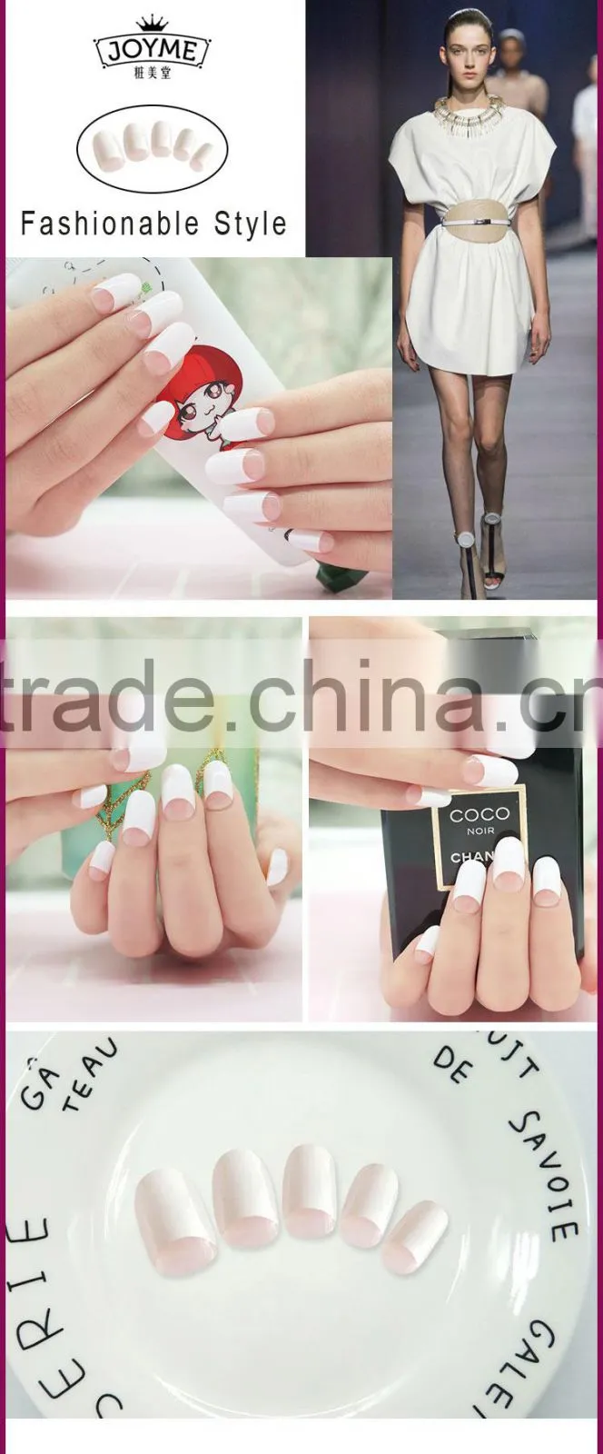OEM New French Style Fashional false nails for party