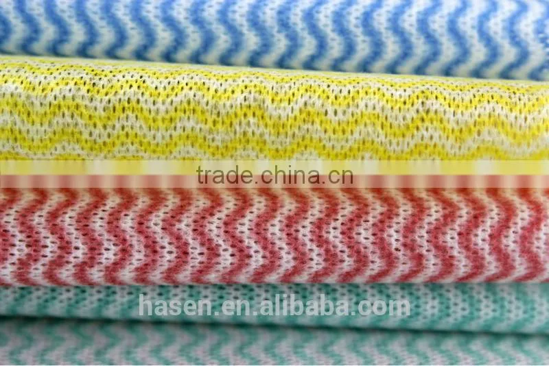 The latest popular wood pulp spunlace fabric use for industrial wipe and household wipes