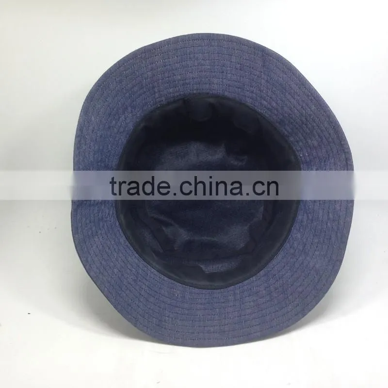 Custom Printed Double Sided Fisherman Hat And Denim Reversable Bucket Hat