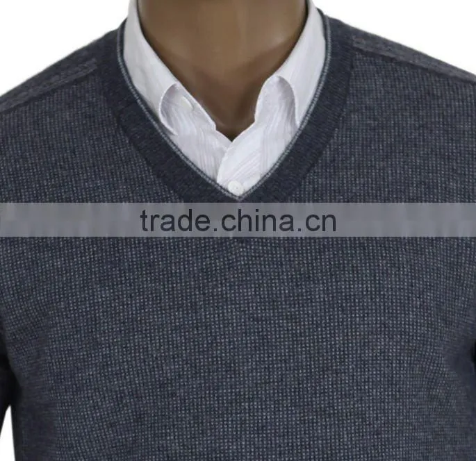 Business suits Men's V-neck cashmere sweater