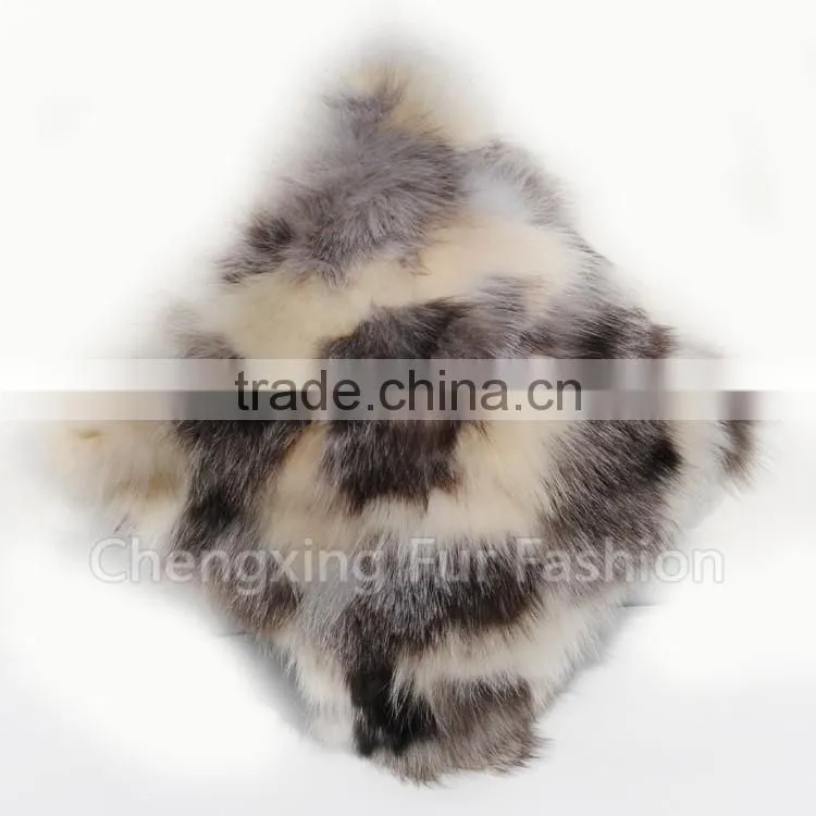 CX-D-33G Real Fox Fur Christmas Decoration Pillows Cushion Cover Pillow Case