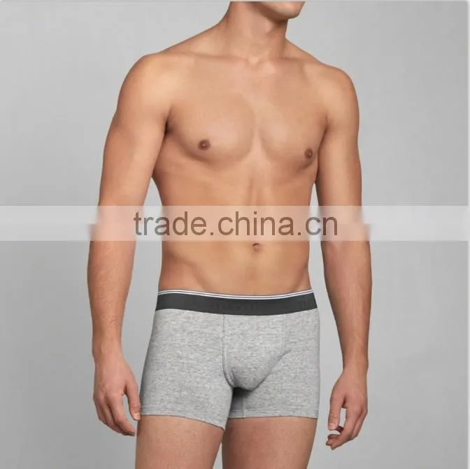 Classic tight shorts plain grey cotton wholesale plain boxer shorts