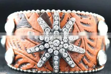 women's luxury leather bracelets 2016 sparkling heart soft leather bracelets high end leather bracelets