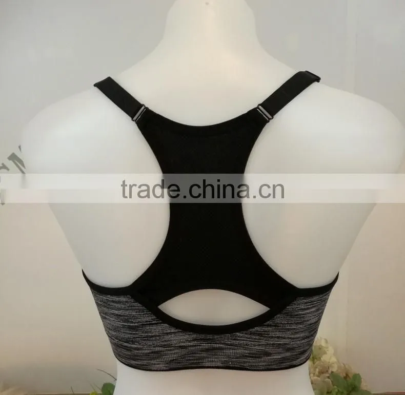 Satin Styling Sexy Women Fitness Gym Running Sports Bra Top