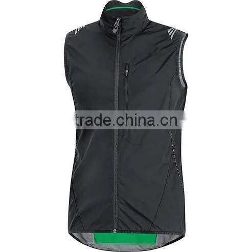 Cold weather running vest winter cycling jacket