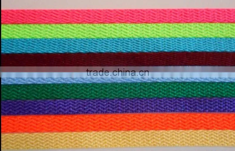Colored woven logo printed cotton shoe laces