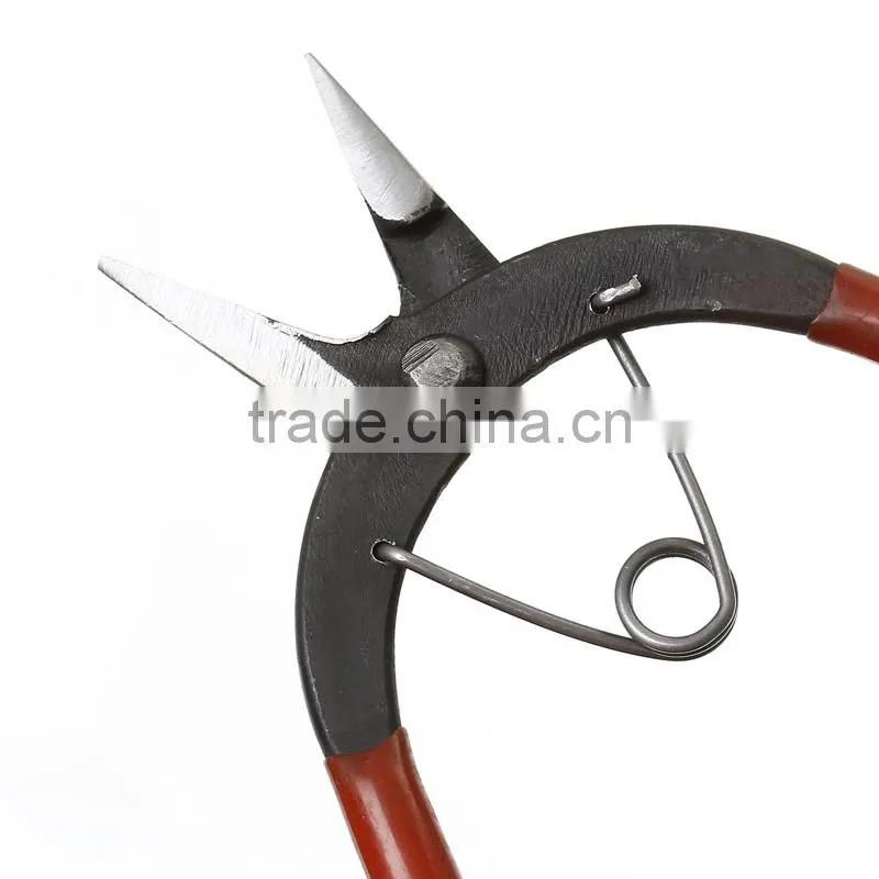 Red Needle Nose Jewelry Pliers Hand Tools For Link Necklace Connectors