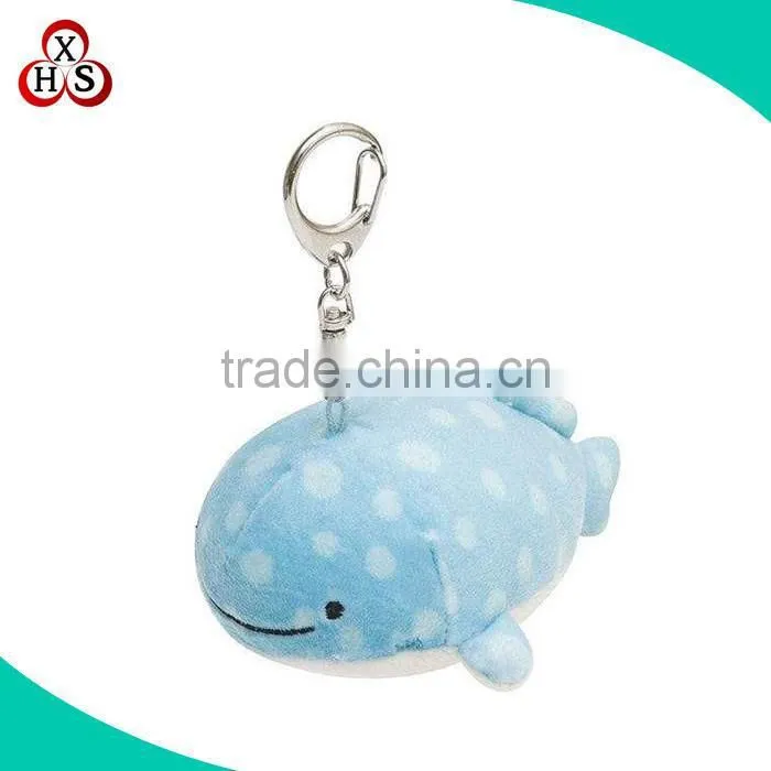 Custom sea animals keychain plush whale keychain