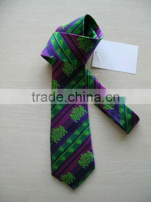 fashionable skinny 100% silk tie set with box