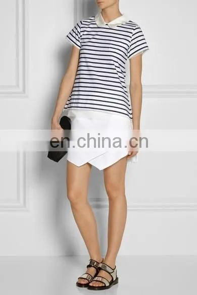black and white striped t-shirt