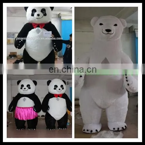 inflatable panda suit costume fur costume