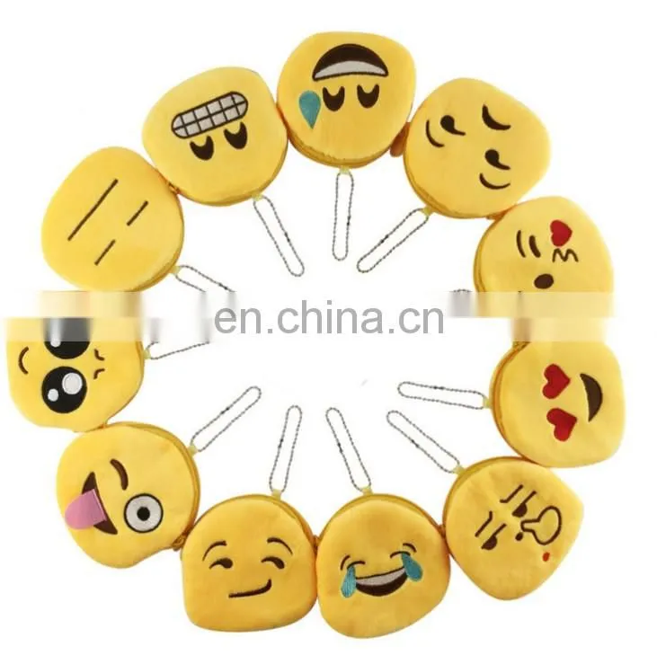 OEM&ODM Accepted Cheap Wholesale Custom Emoji Plush Keychain