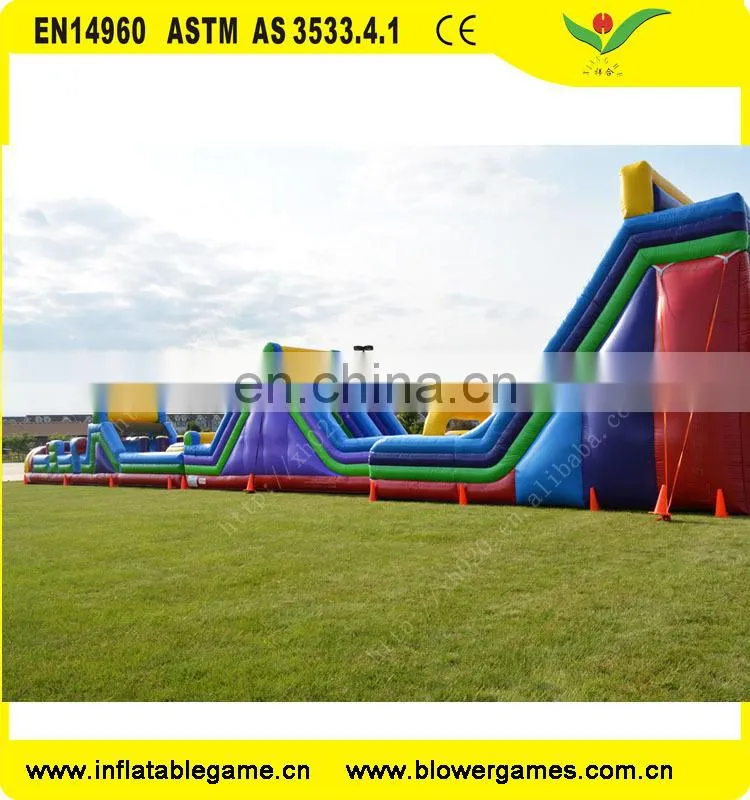 Big castle adult inflatable games obstacle course