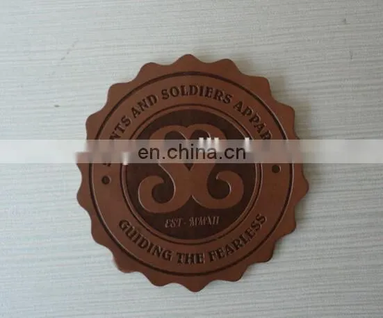 soft Branded PU PVC Leather Logo Patch
