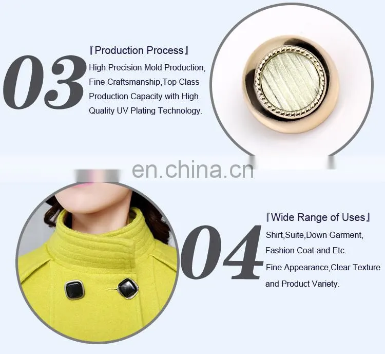 Fashion UV Plating Resin Button for Shirt or Coat BA60374