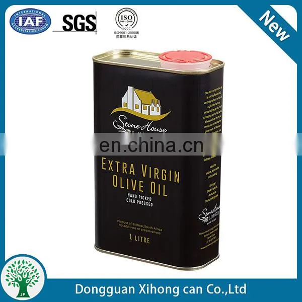 Olive oil tin container customize metal can container rectangular petrol gas cans