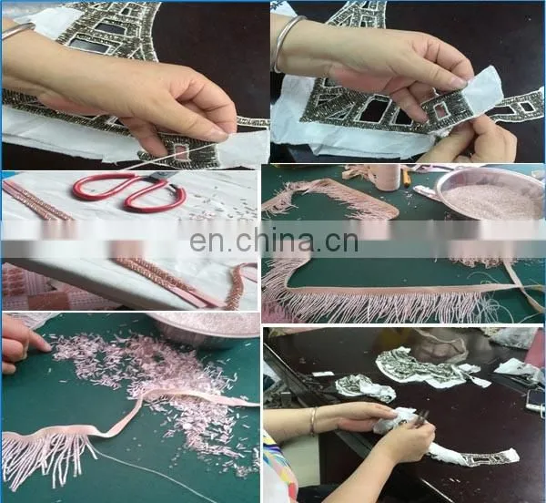 Fancy Handmade Sequin Bead Flower Patches for Garment Decoration