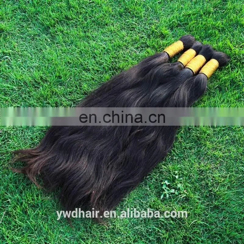 8A 1kg unprocessed 100% virgin brazilian human hair virgin bulk hair ponytail natural human hair