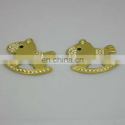 Metal rhinestone pendants mobile phone strap pendent keychain