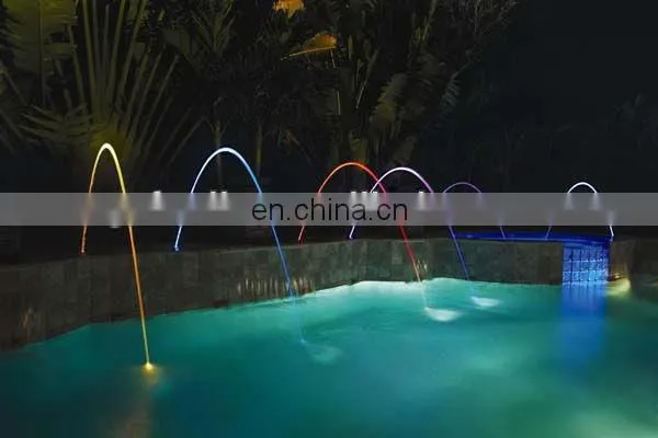 Jumping laminar jet water fountain