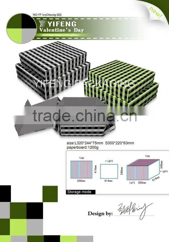 foldable paper packaging box with fabirc covered