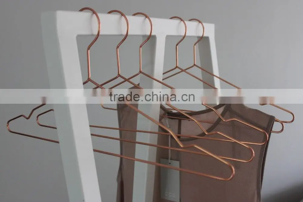 cheap copper metal wire hanger heavy duty metal hanger with notch