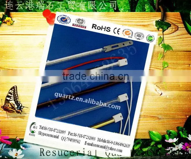 Gold fast medium wave infrared quartz heat lamp with CE Certificate