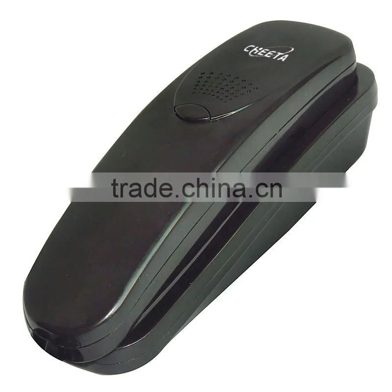 Mini black telephone wall mounted phone