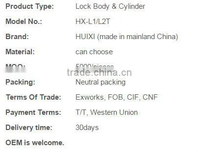 door lock cylinder