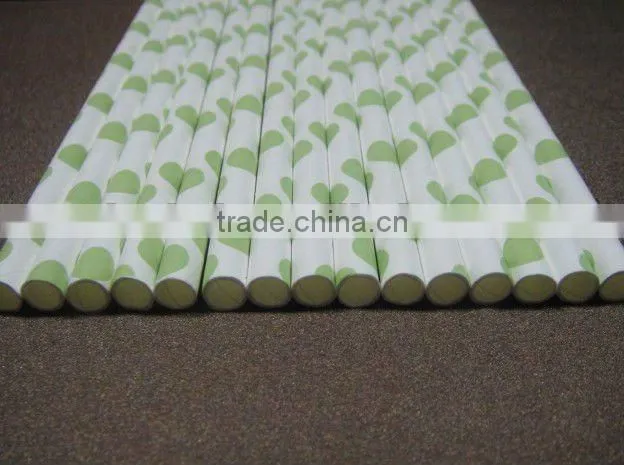 2014 custom printed paper straws