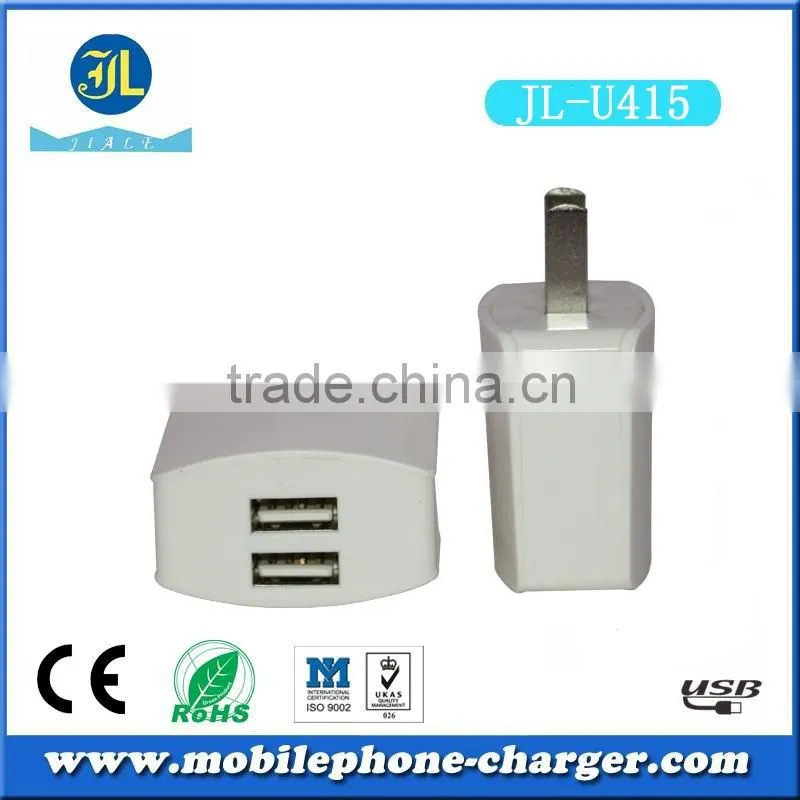 New mobile phone accessories 2016 wall charger with double usb port
