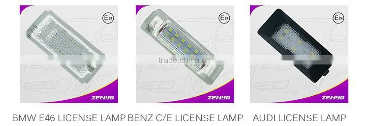 zenyo factory price 12 months warranty energy-saving led license plate light for BMW E93 M3 4D sedan