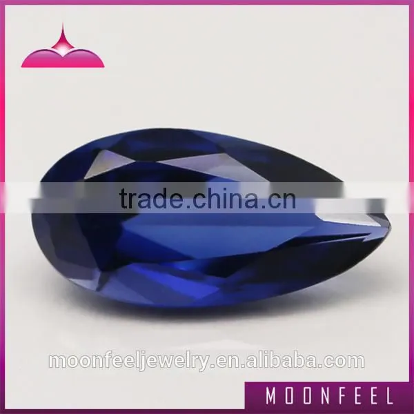 blue spinel pear shape gemstone beads
