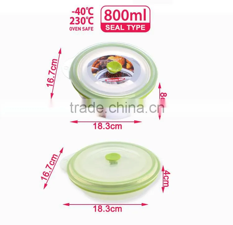 Foldable Silicone Food Container Food Box