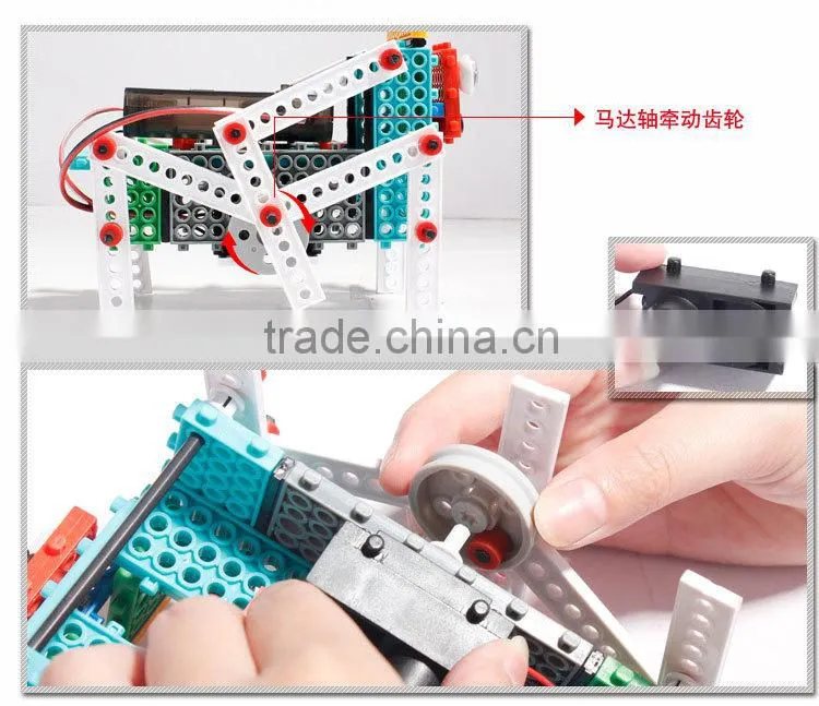 Hot style4 Channel Remote Control suit remote Variety building blocks bricks educational toys assembled robot tank